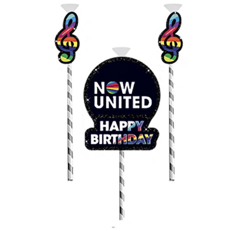 Festa Now United - Topo de Bolo 3D Now United - 01 Un