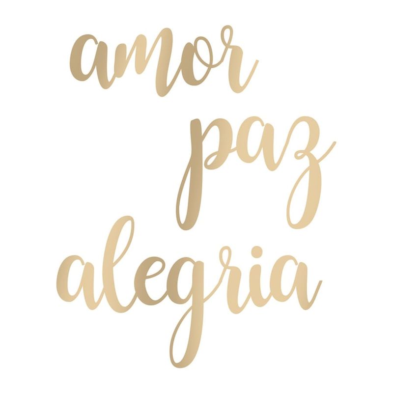 Lettering Transfer para Balão Amor PAzul Alegria G