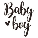 Lettering Transfer para Balão Baby Boy P