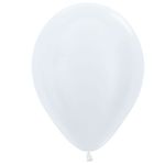 Balão Latex Fashion Branco 15" / 23cm - 25 Un