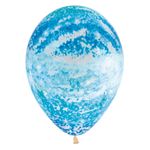 Balão Latex Impressão 360 Graffiti Cristal Azul 12" / 30cm - 50 Un