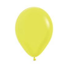 Balão Latex Neon Amarelo 5" / 13cm - 50 Un