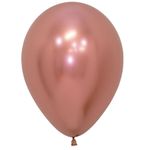 Balão Latex Reflex Rosê Gold 24" / 61cm - 3 Un