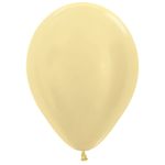 Balão Latex Satin Amarelo 5" / 13cm - 50 Un