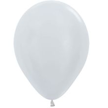 Balão Latex Satin Prata 15" / 23cm - 50 Un