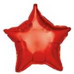 Balão Metalizado Estrela Vermelho 24'' / 60cm