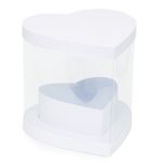 Caixa Coração Branco 26X26X25,5 - 1 Un