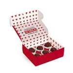 Caixa para 4 Brigadeiro Doce Amor 9X9X4,5 - 10 Un