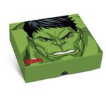 Caixa Retângular com Tampa e Fundo Decorado New Hulk P 17X13,5X4,5 - 1 Un