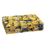 Caixa Retângular com Tampa e Fundo Decorado New Minions P 17X13,5X4,5 - 1 Un