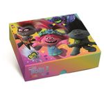 Caixa Retângular com Tampa e Fundo Decorado New Trolls P 17X13,5X4,5 - 1 Un