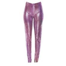 Calça Legging Sereia Rosa P com 1 Unidade