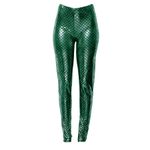 Calça Legging Sereia Verde P com 1 Unidade