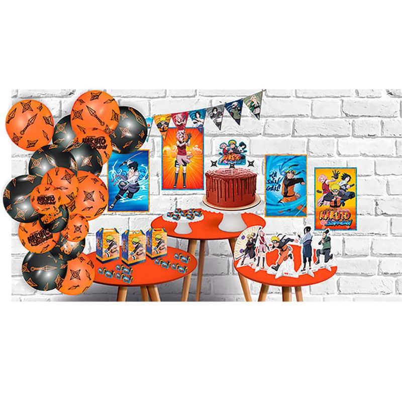 Kit completo para festa personalizada do Naruto totalmente gratuito