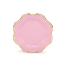 Sousplat Borda Arabesco Rosa e Ouro 2x33x33 - 1 Un