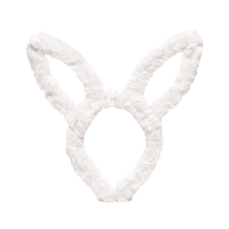 Tiara Orelhas Coelho Branco 30x20x2