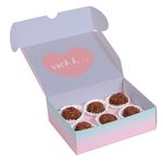 Caixa para 4 Brigadeiros Brigadeiro Mãe 9x9x4,5 - 10 Un