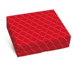 Caixa Retangular Tampa/Fundo New Relevo Vermelho P 17x13,5x4,5 - 1 Un