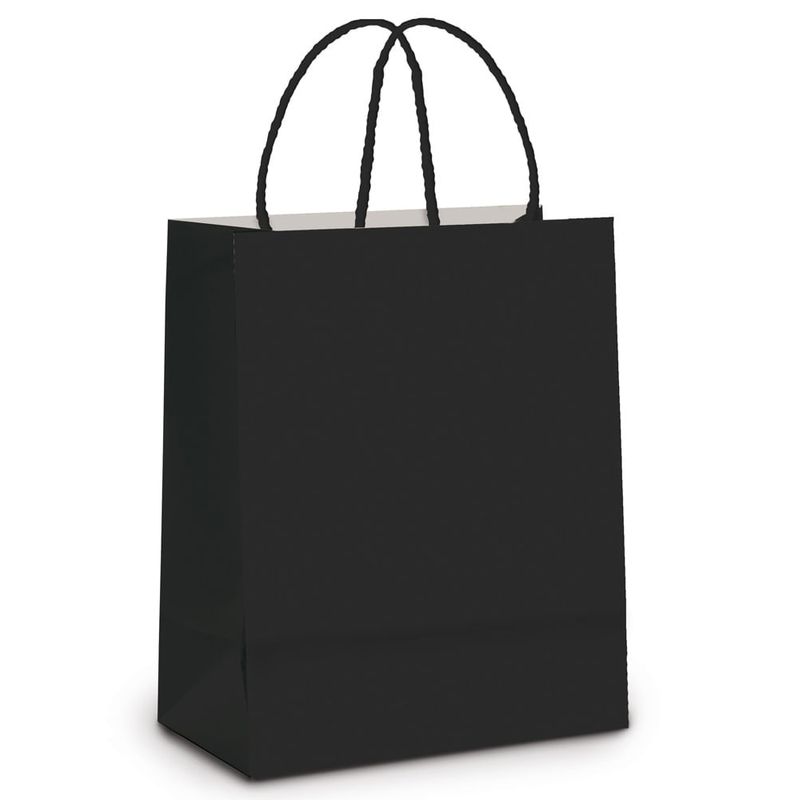 Sacola Papel Preto G 32x26,5x13 - 10 Un