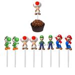 Festa Super Mario - Kit Palito para Docinhos - 8 Un