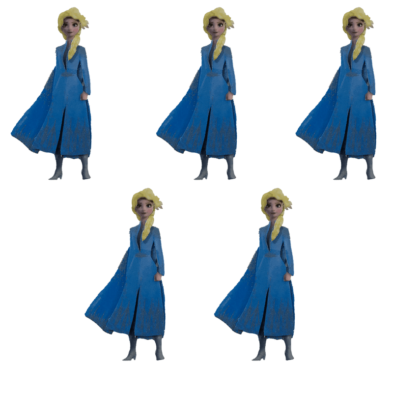 Decoração Pequena para Lembrancinha Festa Frozen 2 Elsa - 5 Un