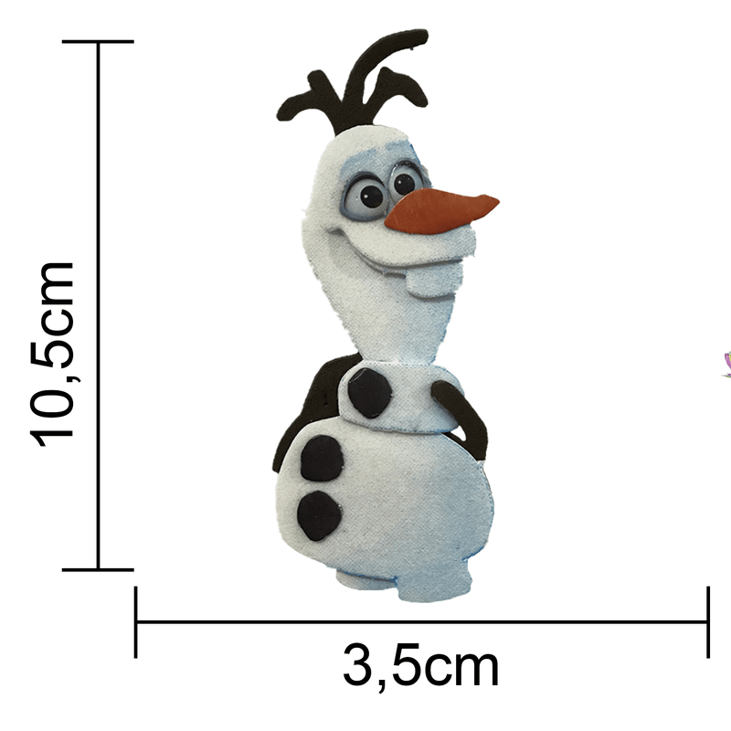 Decoração Pequena para Lembrancinha Festa Frozen 2 Olaf - 5 Un