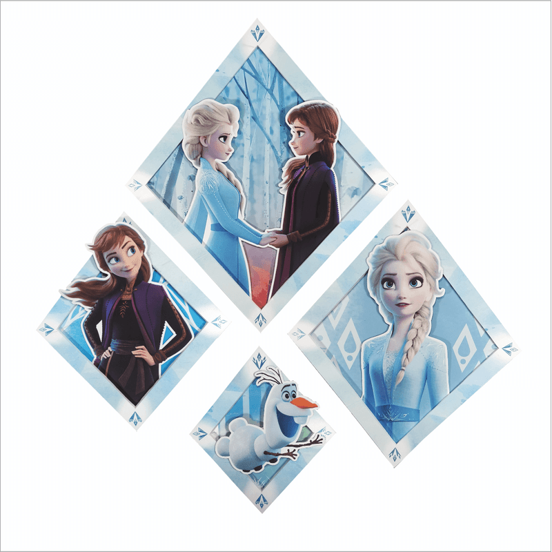 Quadrinhos para Decoração de Festa e Quarto Frozen 2 - 1 Un