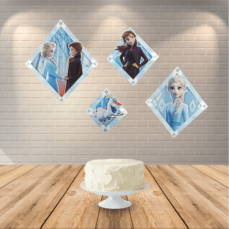 Quadrinhos para Decoração de Festa e Quarto Frozen 2 - 1 Un