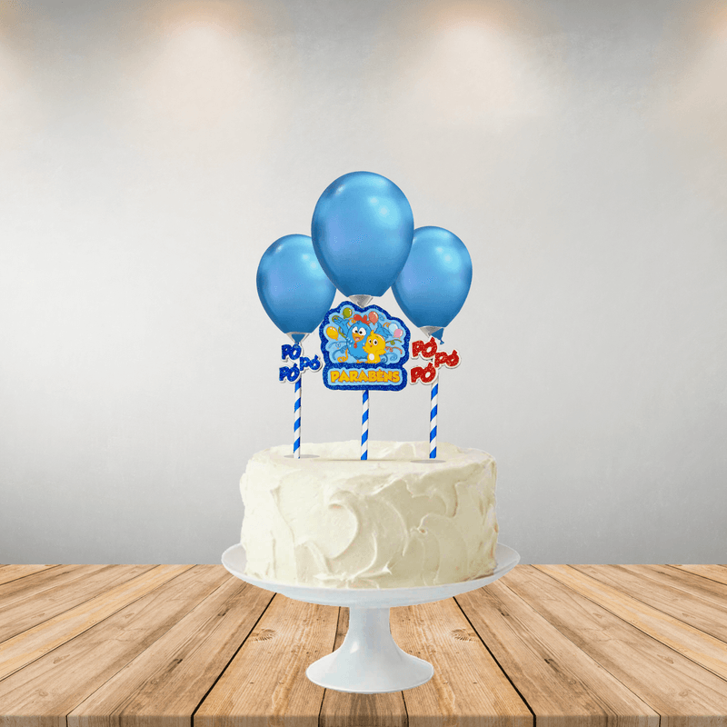 Topo de Bolo Decorativo 3D para Festa Galinha Pintadinha - 1 Un