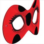 Adereço Divertido e Lembrancinha para Festa Máscara Ladybug - 1 Un