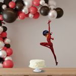 Painel Relevo para Decoração Festa Ladybug Modelo 2 - 1 Un