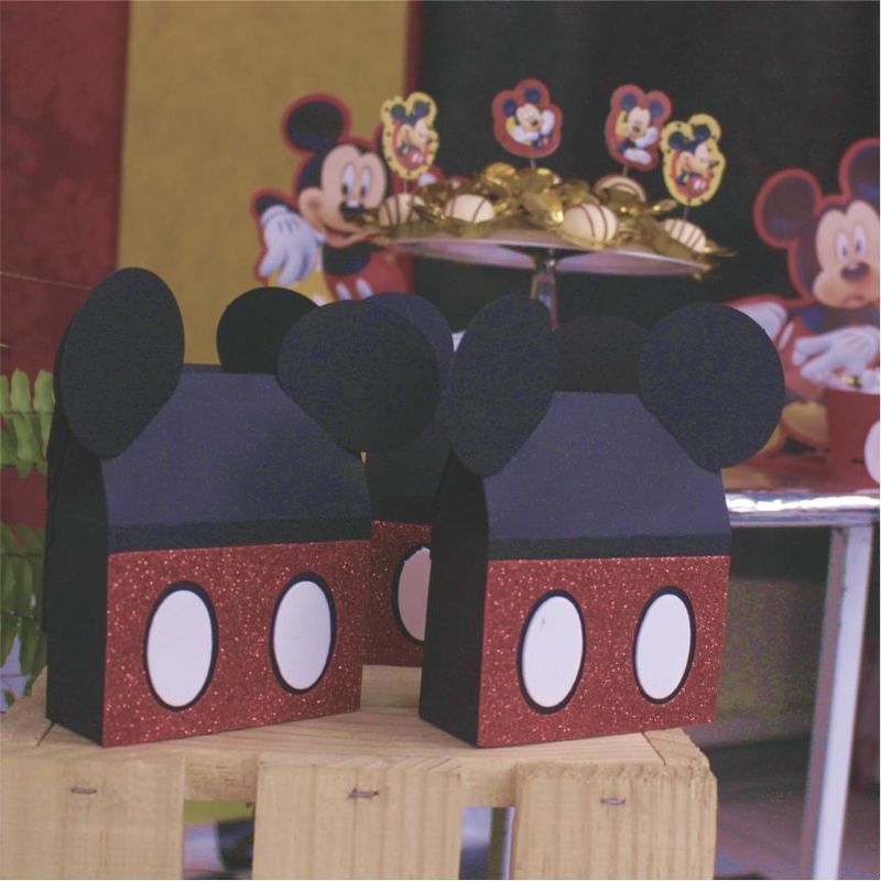 Caixa Surpresa e Lembrancinha para Festa Mickey - 6 Un