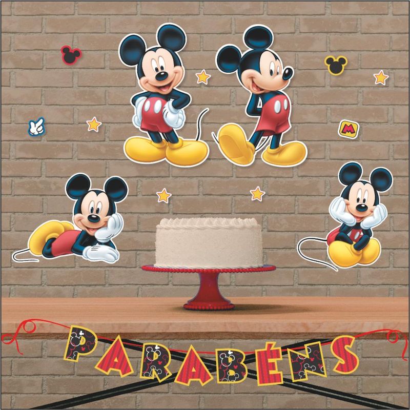 Kit de Painéis para Festa Decoração Mickey - 1 Un