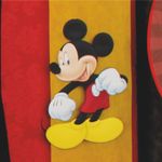 Painel Relevo para Decoração Festa Mickey - 1 Un