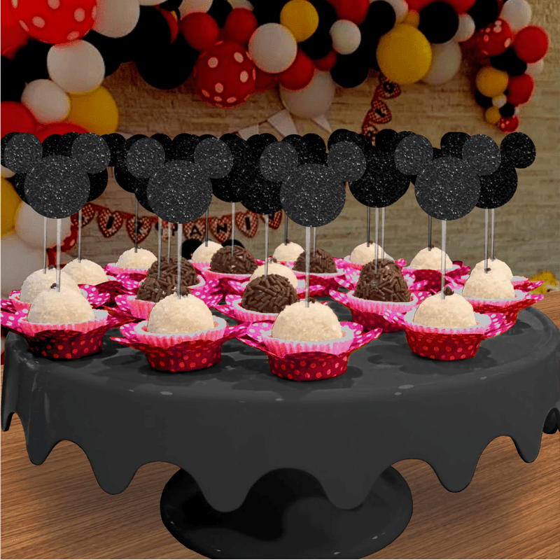 Palitos Decorativos em EVA para Docinhos Festa Mickey - 6 Un