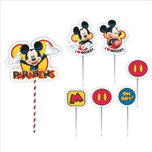 Topo de Bolo Decorativo Impresso para Festa Mickey - 1 Un