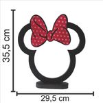 Enfeite Grande para Festa Minnie com Glitter - 1 Un