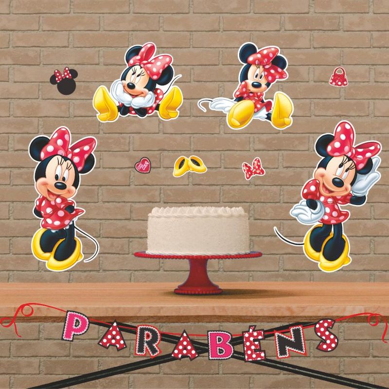 Kit de Painéis para Festa Decoração Minnie - 1 Un