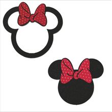 Kit Paineis Relevo Decoração Festa Minnie Orelhas Glitter - 1 Un