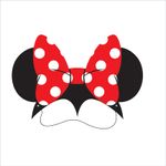 Adereço Divertido e Lembrancinha para Festa Máscara Minnie - 1 Un
