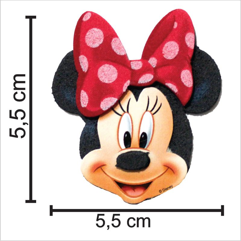 Mini Carinha para Decoração de Lembrancinha Festa Minnie - 5 Un