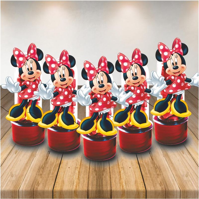 Decoração Pequena para Lembrancinha Festa Minnie - 5 Un