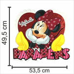 Painel Parabéns para Decoração Festa Minnie - 1 Un