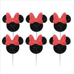 Palitos Decorativos em EVA para Docinhos Festa Minnie - 6 Un