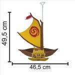 Decoração para Mesa em EVA com Suporte para Balão Moana - 1 Un