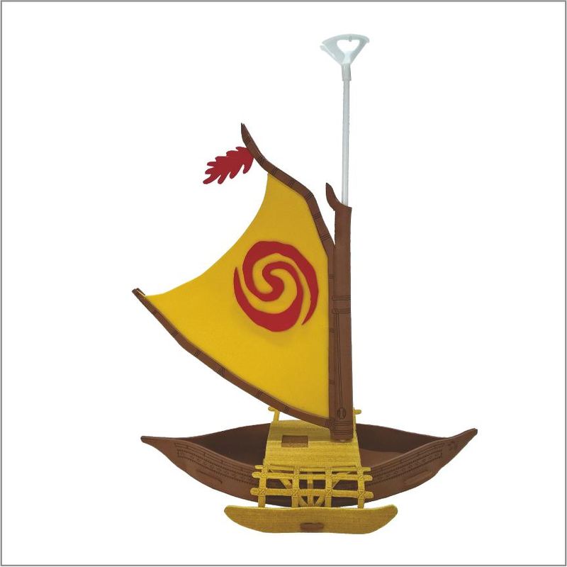 Decoração para Mesa em EVA com Suporte para Balão Moana - 1 Un