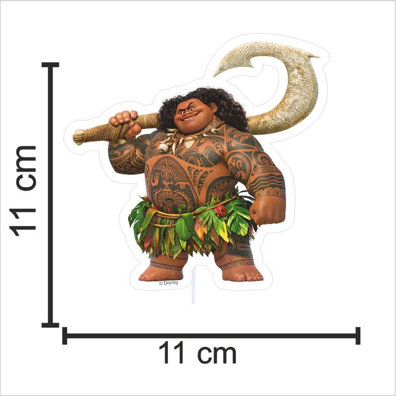 Topo de Bolo Decorativo Impresso para Festa Moana - 1 Un