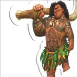 Topo de Bolo Decorativo Impresso para Festa Moana - 1 Un