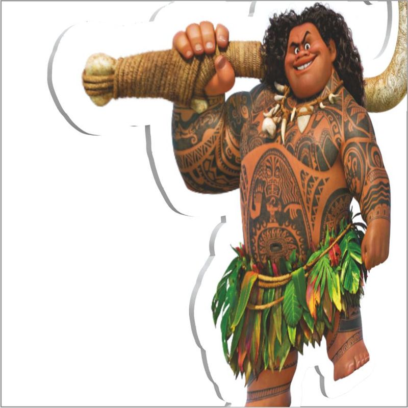 Topo de Bolo Decorativo Impresso para Festa Moana - 1 Un