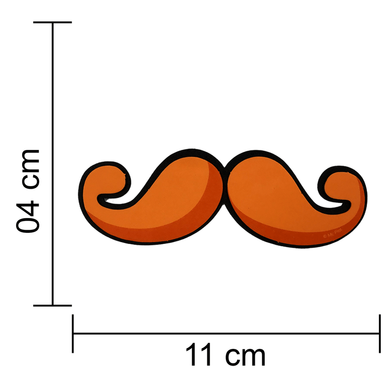 Aplique para Decoração Mundo Bita Bigode - 5 Un